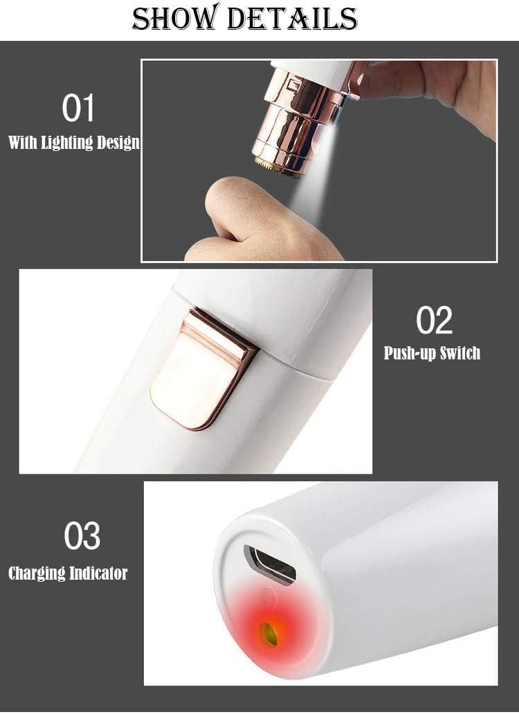 2 In 1 Battery Operated Eyebrow Trimmer